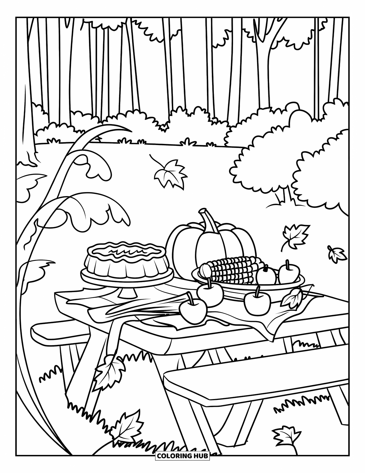 100+ Happy Thanksgiving Coloring Pages for Kids & Adults (Free ...