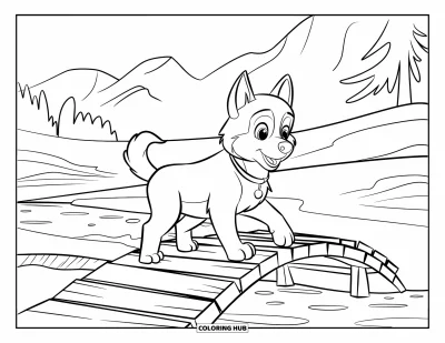 110+ Coloriages de chiots husky pour enfants et adultes (Gratuits)