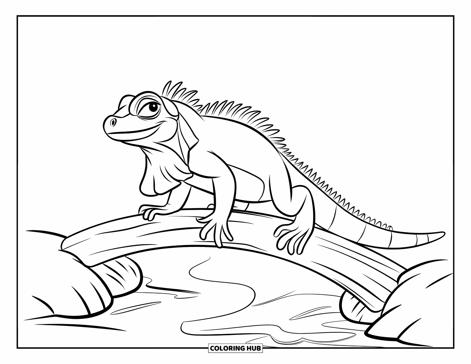 75+ Iguana Coloring Pages for Kids & Adults (Free Printable PDFs)