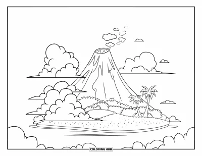 85+ Coloriages d&rsquo;île pour enfants et adultes (Gratuits)