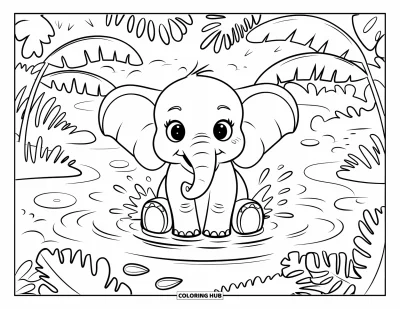 105+ Dibujos de la selva para colorear