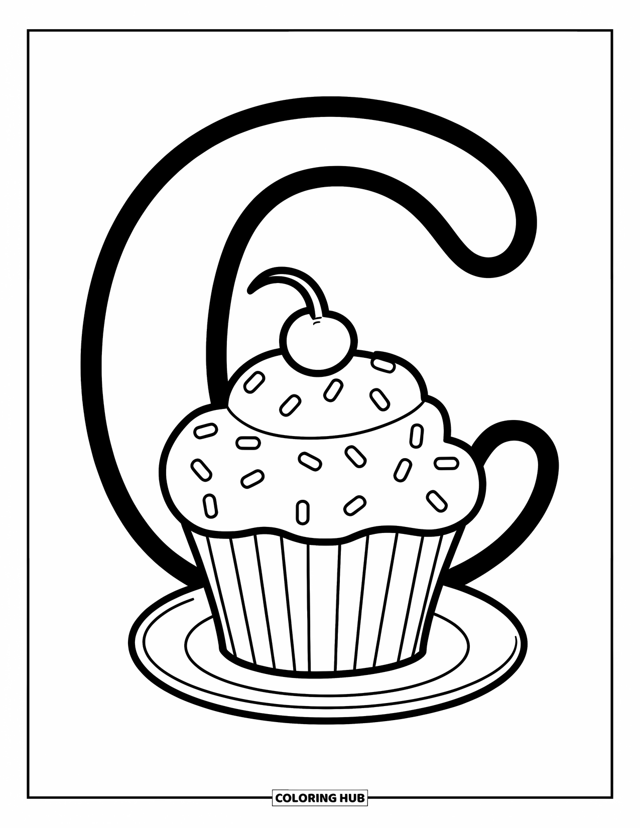 100+ Letter C Coloring Pages for Kids & Adults (Free Printable PDFs)