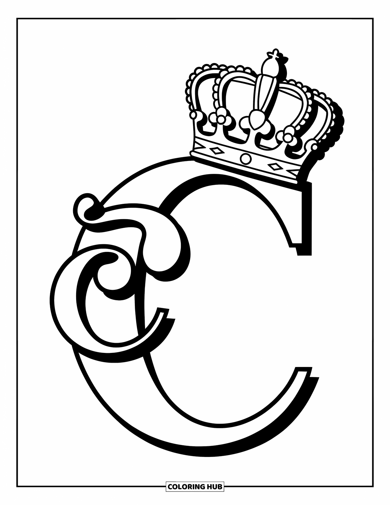100+ Letter C Coloring Pages for Kids & Adults (Free Printable PDFs)