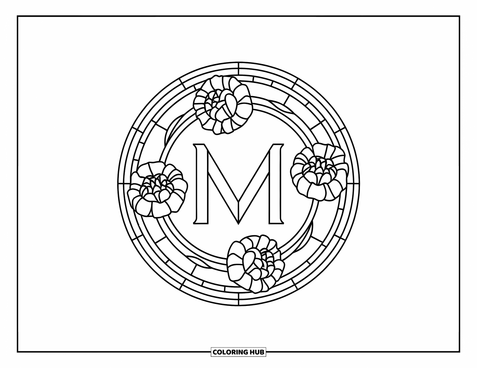 90+ Letter M Coloring Pages for Kids & Adults (Free Printable PDFs)