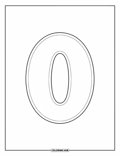 Coloriage de la lettre O pour enfants : O minuscule en pointillés, parfait pour les tout-petits qui apprennent à écrire