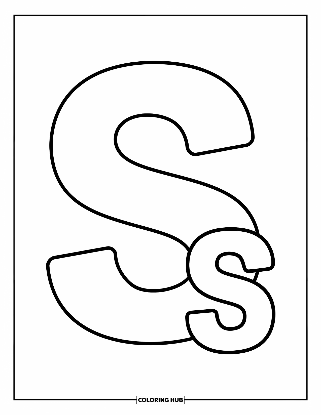 95+ Letter S Coloring Pages for Kids & Adults (Free Printable PDFs)