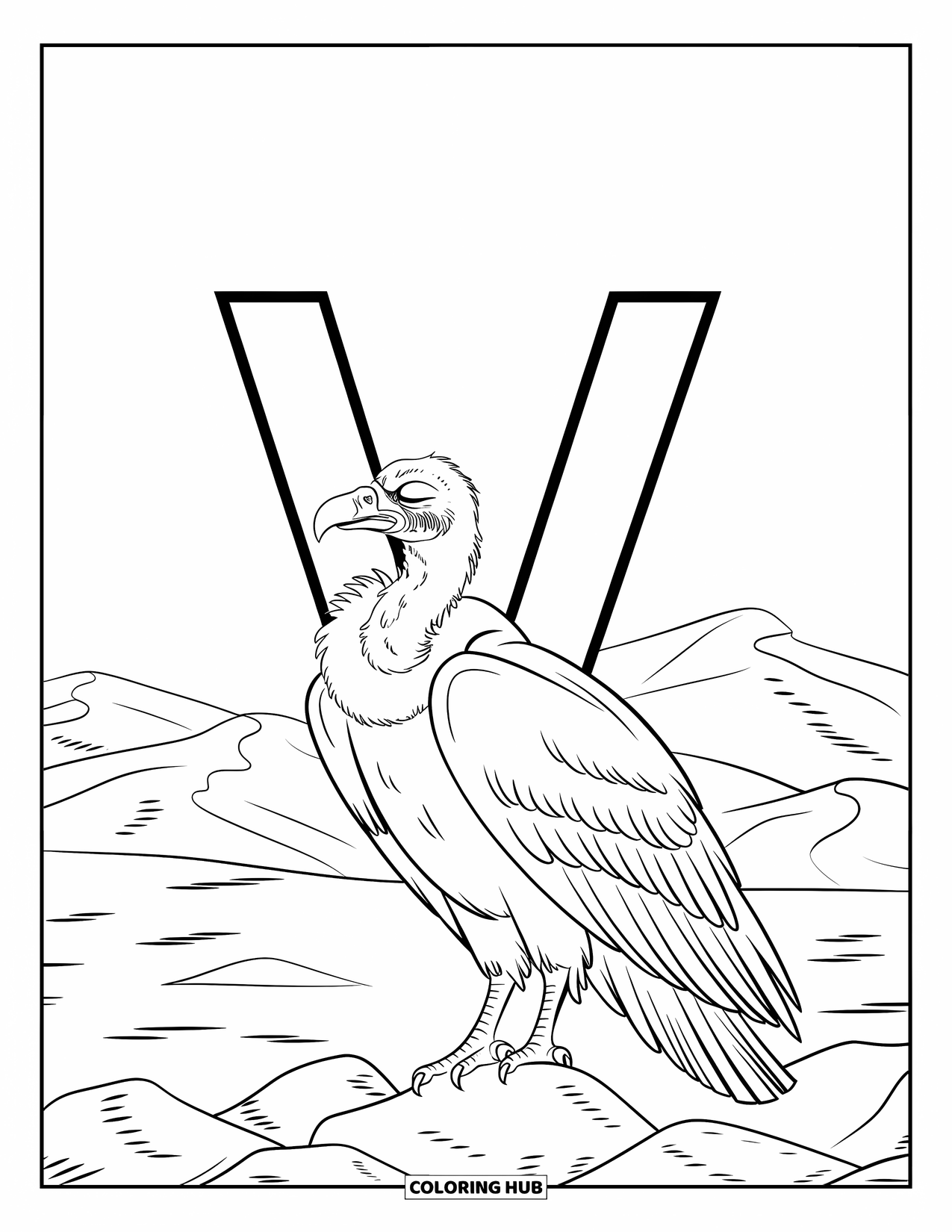 95+ Letter V Coloring Pages for Kids & Adults (Free Printable PDFs)