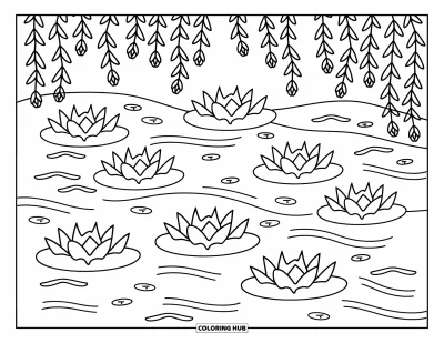 85+ Coloriages de lotus pour enfants et adultes (Gratuits)