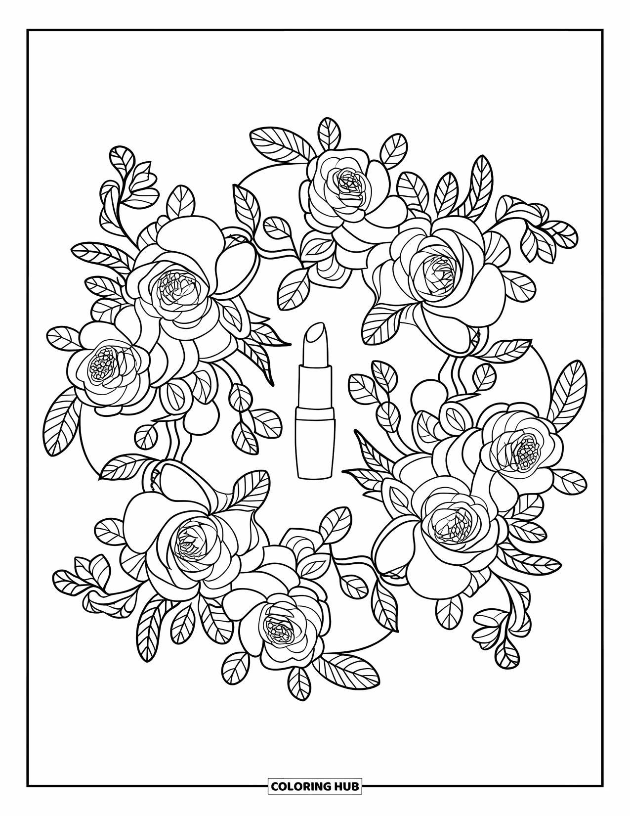 65+ Makeup Coloring Pages for Kids & Adults (Free Printable PDFs)