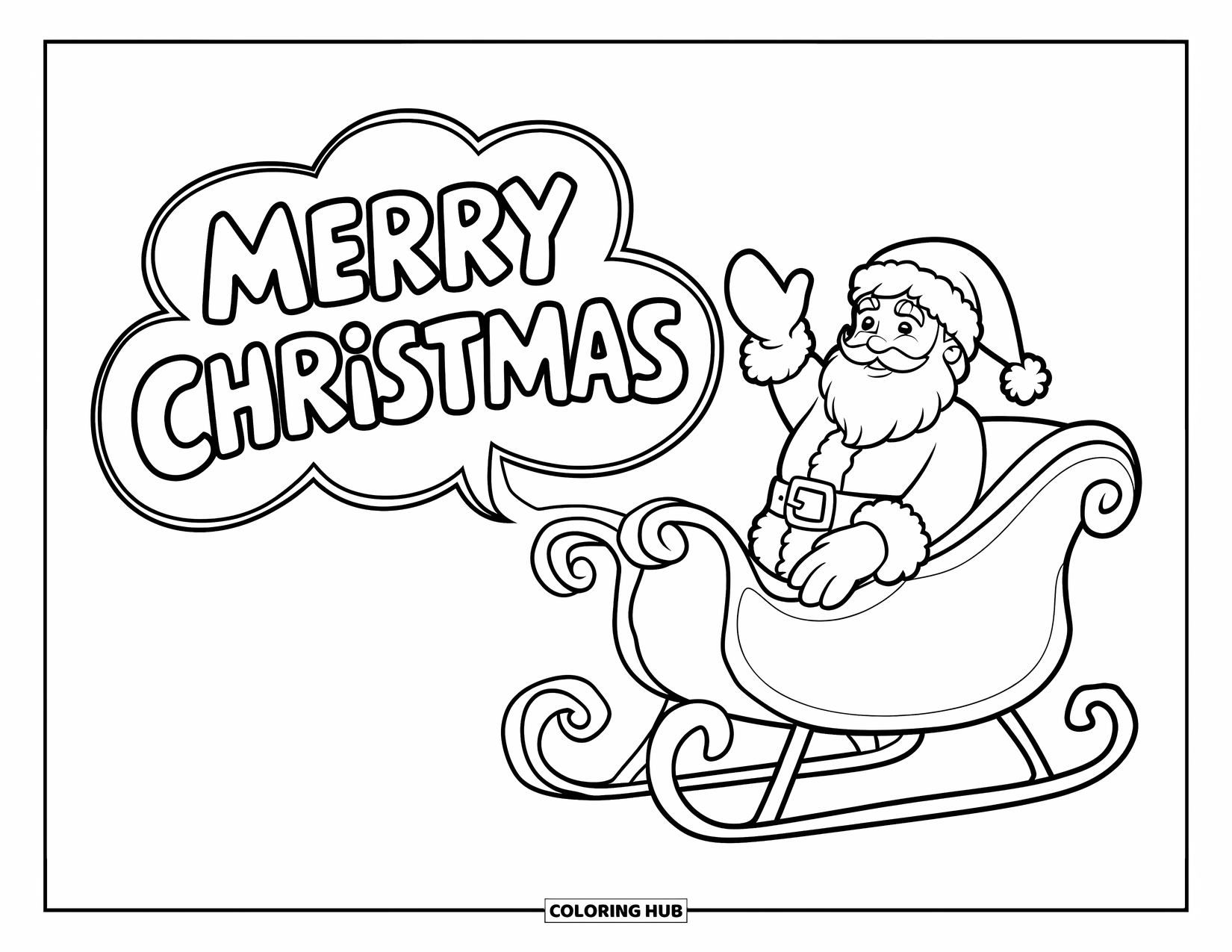 110+ Merry Christmas Coloring Pages for Kids & Adults (Free Printable PDFs)