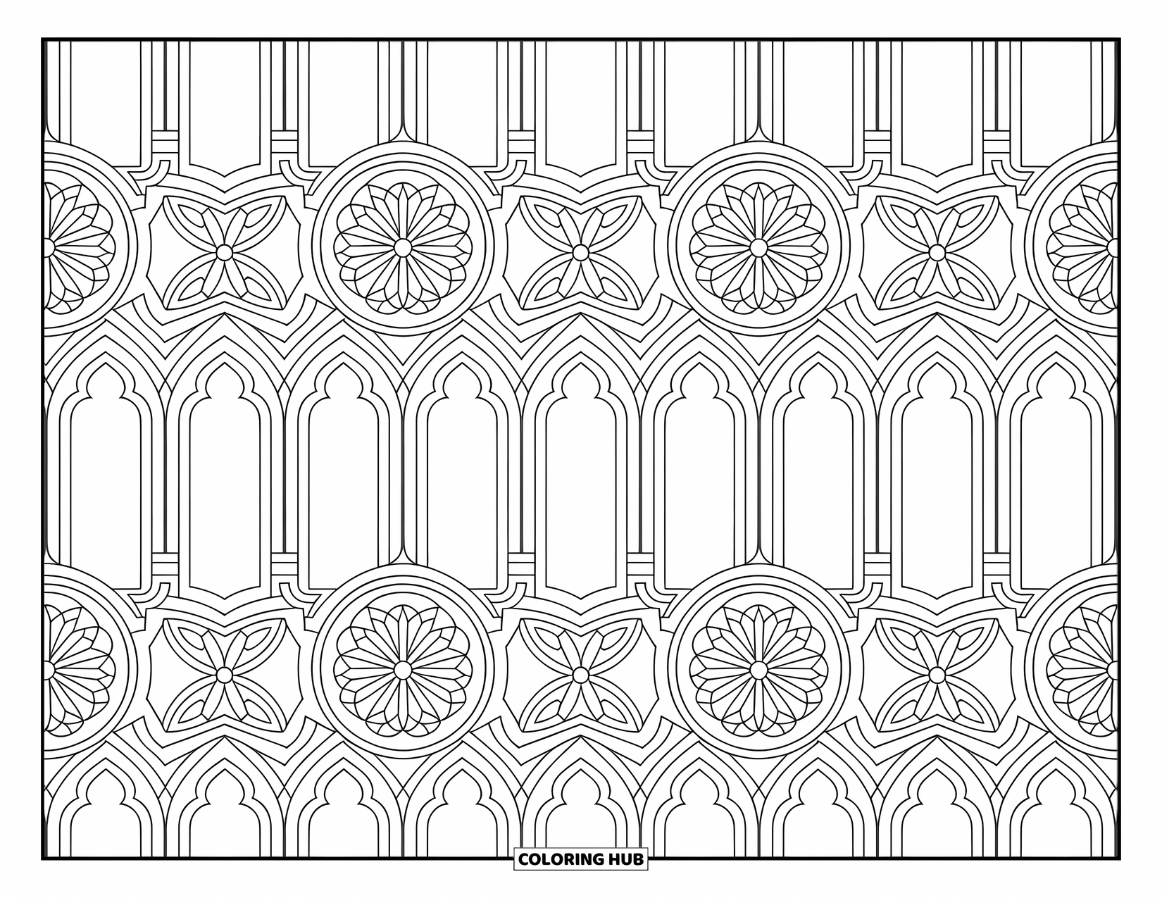 110+ Pattern Coloring Pages for Kids & Adults (Free Printable PDFs)