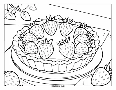 75+ Dibujos de tartas para colorear