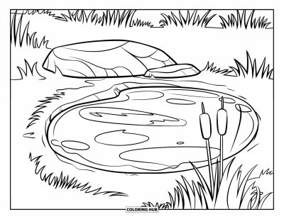 80+ Coloriages d&rsquo;étang pour enfants et adultes (Gratuits)