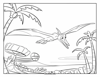 50+ Coloriages de ptérosaure pour enfants et adultes (Gratuits)