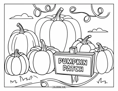120+ Coloriages de champs de citrouilles pour enfants et adultes (Gratuits)