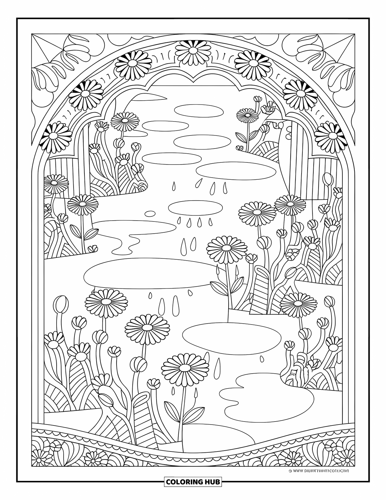 85+ Rainy Day Coloring Pages for Kids & Adults (Free Printable PDFs)