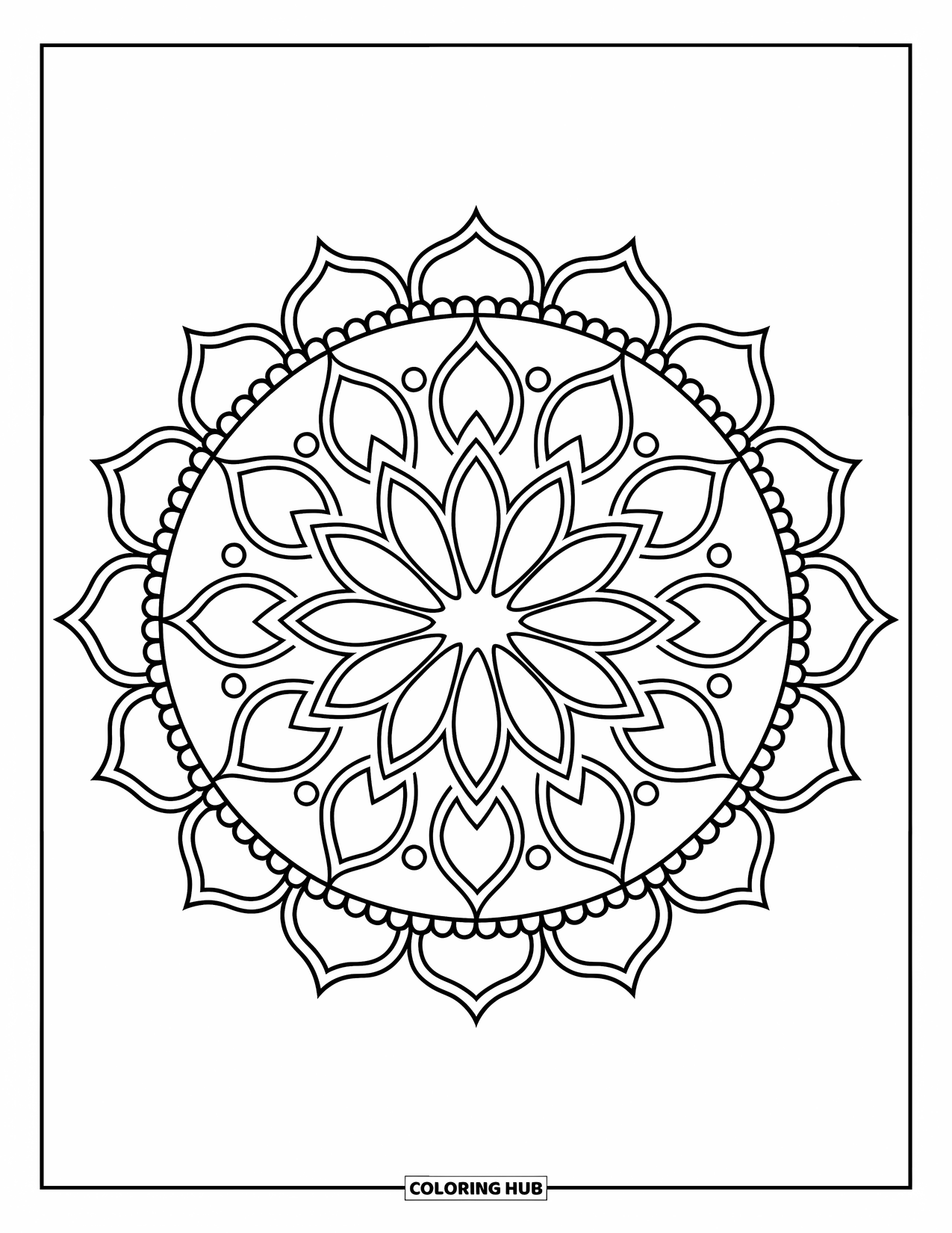 110+ Rangoli Coloring Pages for Kids & Adults (Free Printable PDFs)