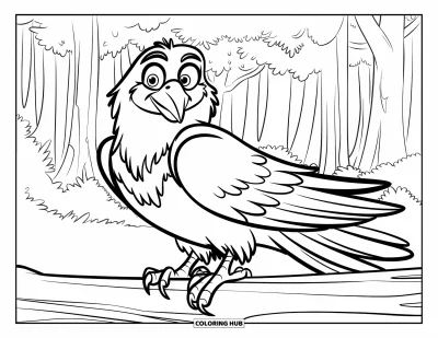 90+ Raven Coloring Pages