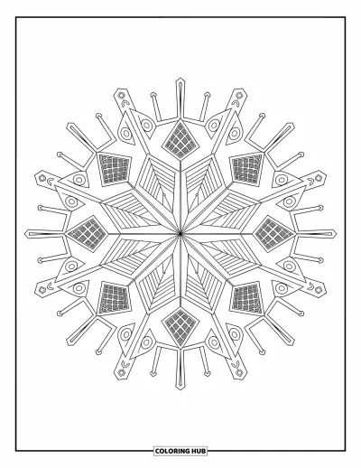 Science Coloring Page for Adults: Solar panels and energy icons form a peaceful mandala full of symmetry and flow