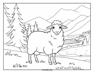 85+ Coloriages de moutons pour enfants et adultes (Gratuits)