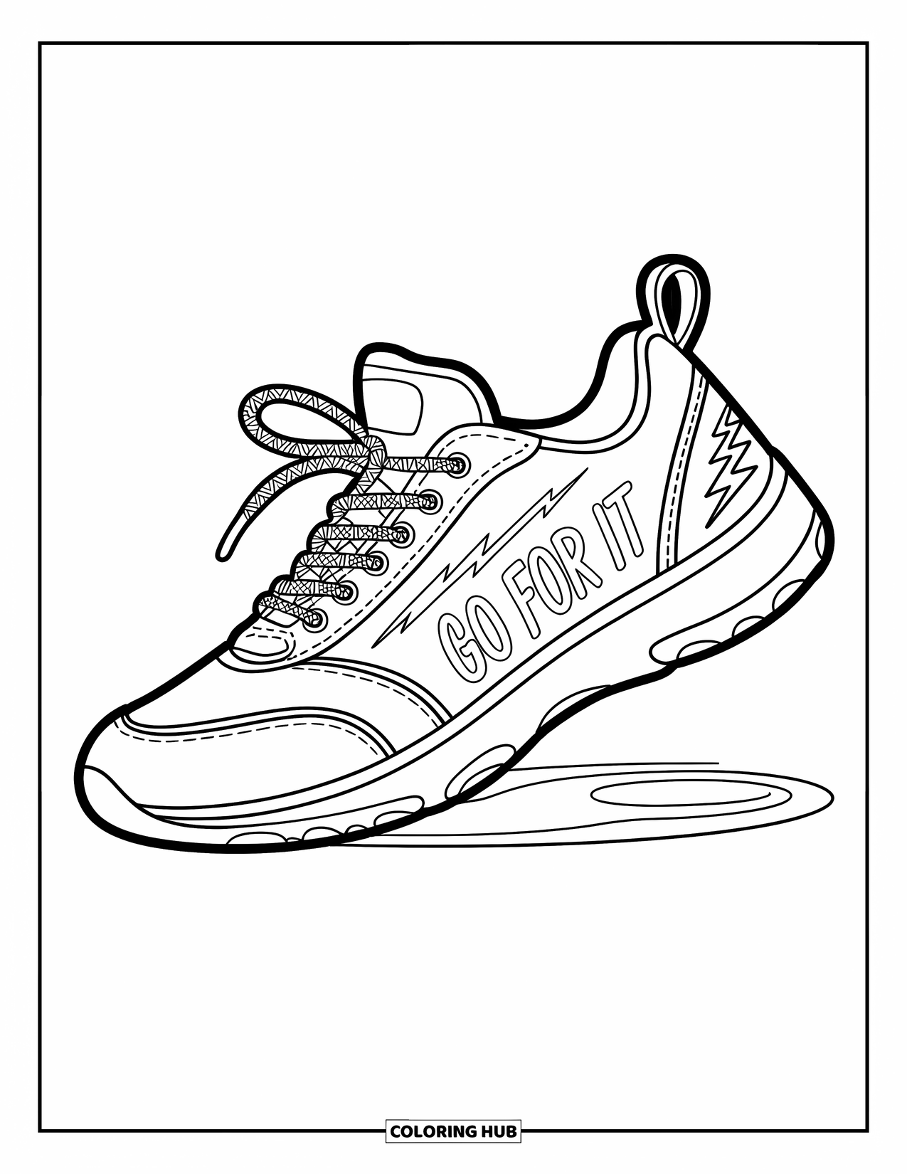 150+ Sneaker Coloring Pages for Kids & Adults (Free Printable PDFs)