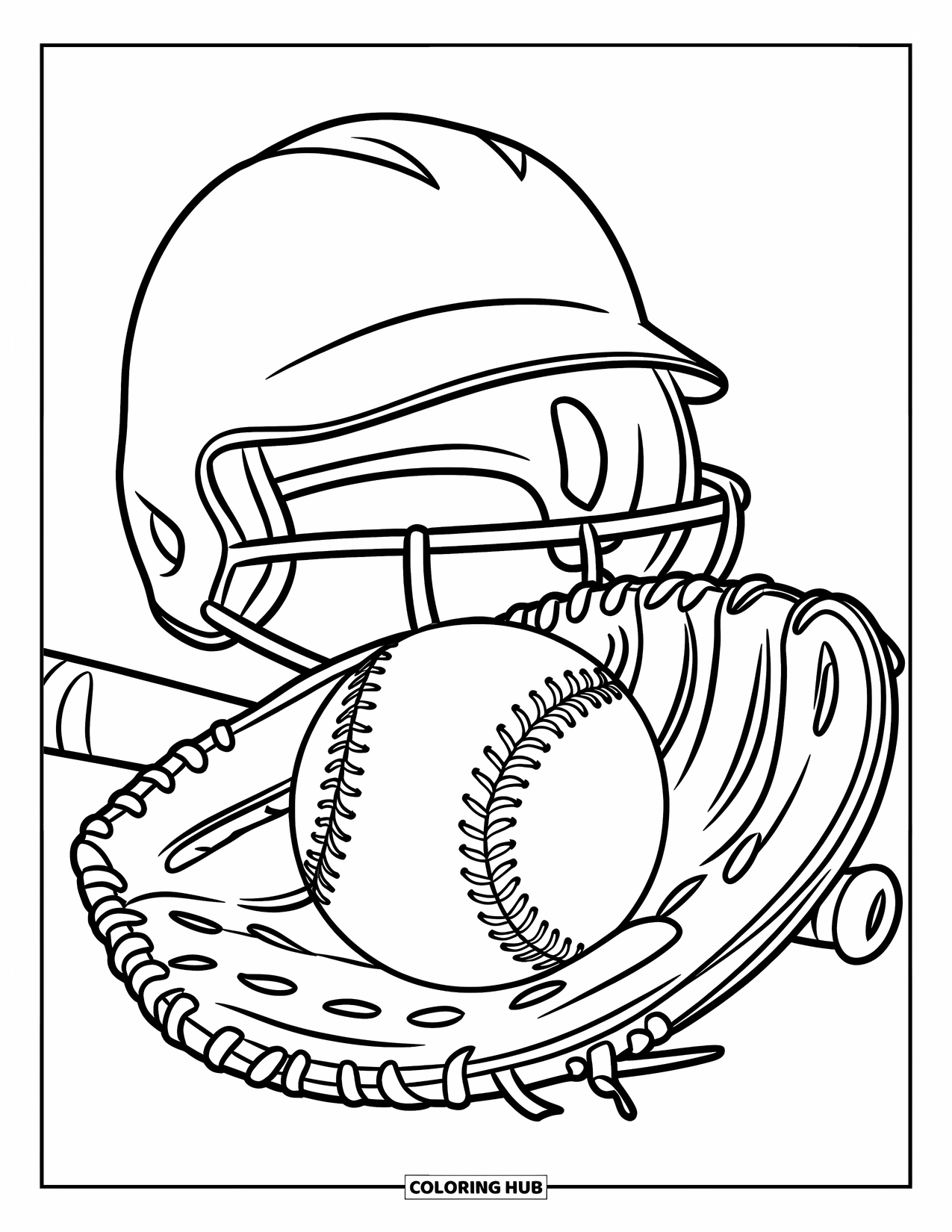 110+ Softball Coloring Pages for Kids & Adults (Free Printable PDFs)