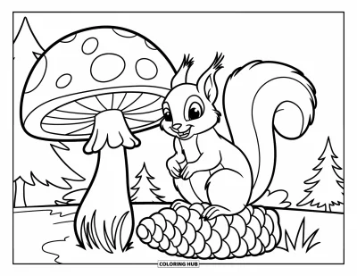80+ Coloriages d&rsquo;écureuils pour enfants et adultes (Gratuits)