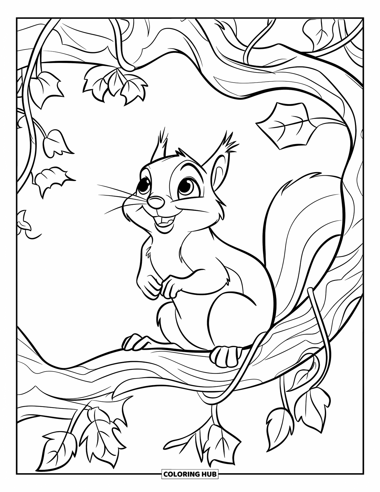 80+ Squirrel Coloring Pages for Kids & Adults (Free Printable PDFs)