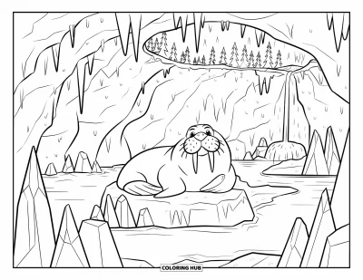 70+ Coloriages de morses pour enfants et adultes (Gratuits)