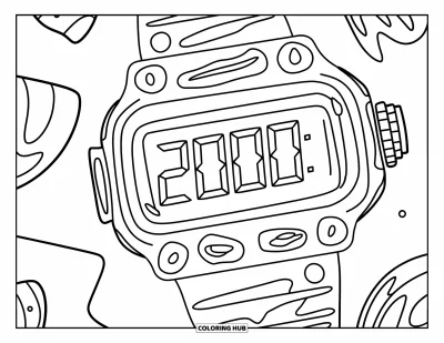 125+ Y2K Coloring Pages