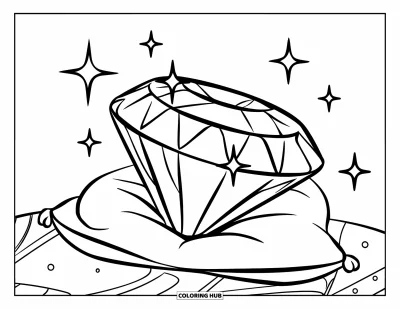 80+ Coloriages de diamants pour enfants et adultes (Gratuits)