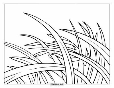 70+ Coloriages d&rsquo;herbe pour enfants et adultes (Gratuits)