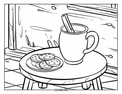 75+ Coloriages de chocolat chaud pour enfants et adultes (Gratuits)
