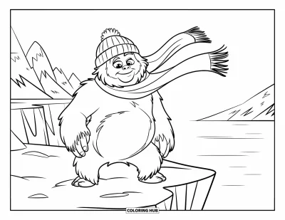 65+ Dibujos de yeti para colorear