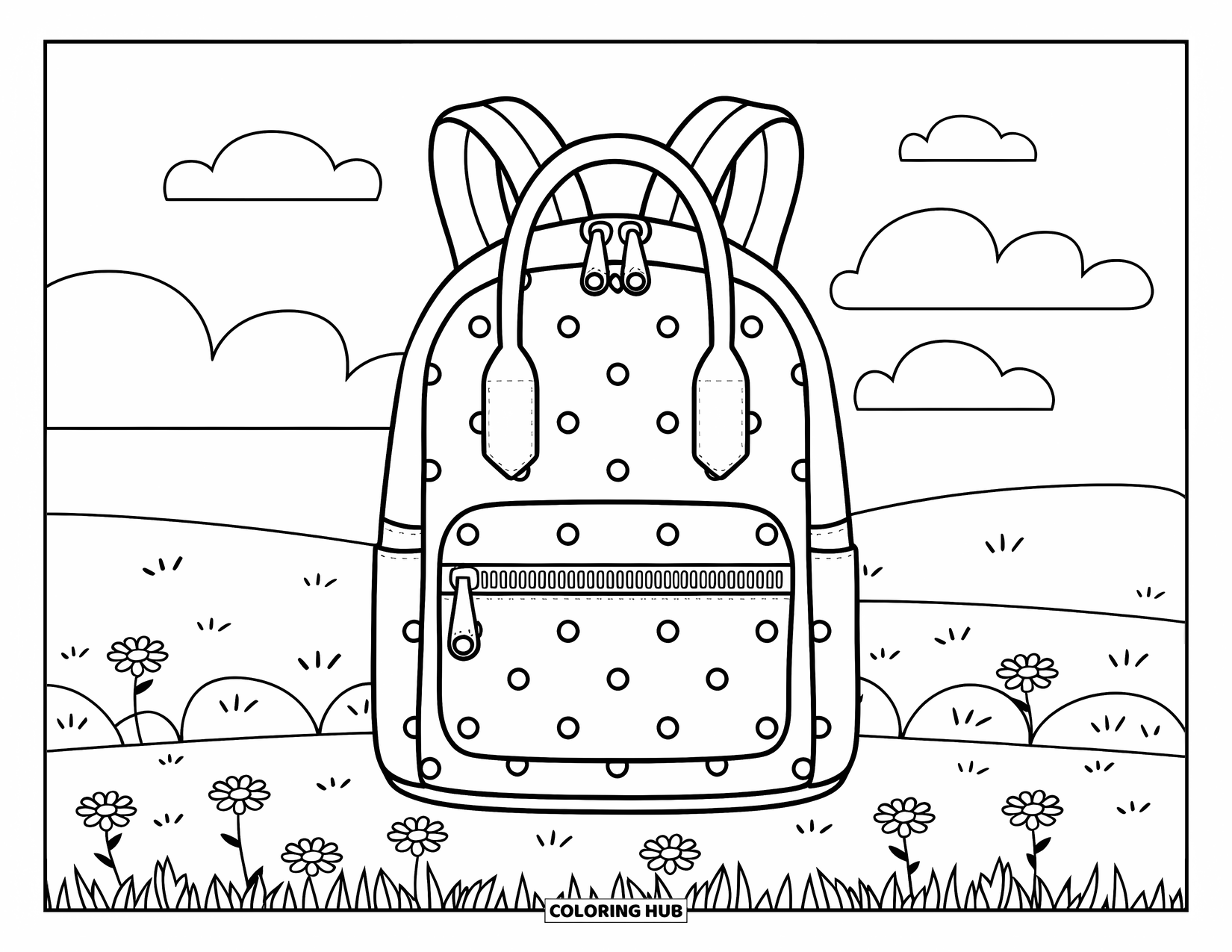 75+ Backpack Coloring Pages for Kids & Adults (Free)