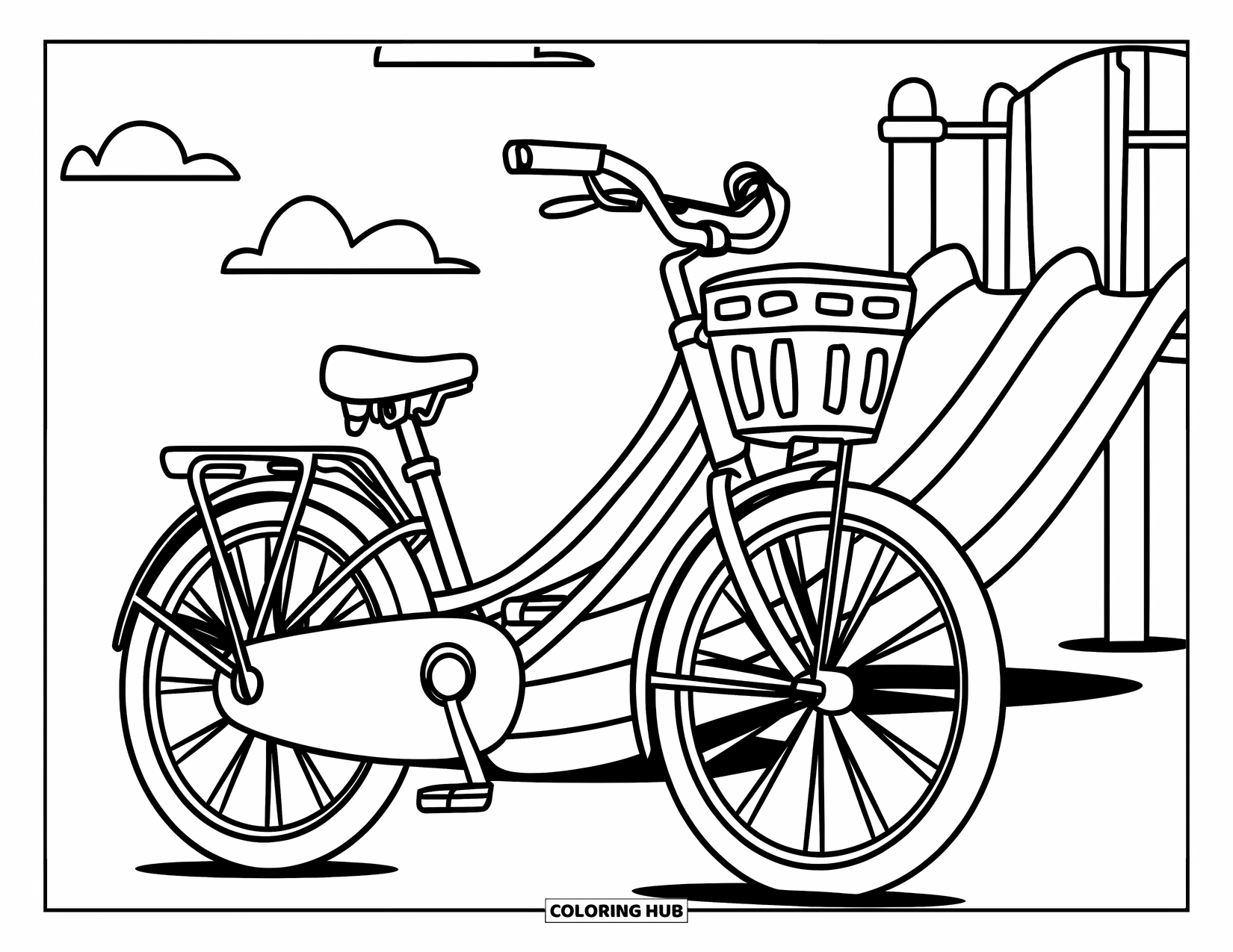 105+ Bike Coloring Pages for Kids & Adults (Free)