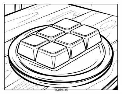 105+ Chocolate Coloring Pages