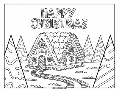 95+ Coloriages de cartes de Noël pour enfants et adultes (Gratuits)