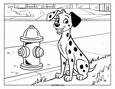 75+ Coloriages de dalmatien pour enfants et adultes (Gratuits)