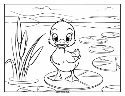 90+ Coloriages de canetons pour enfants et adultes (Gratuits)