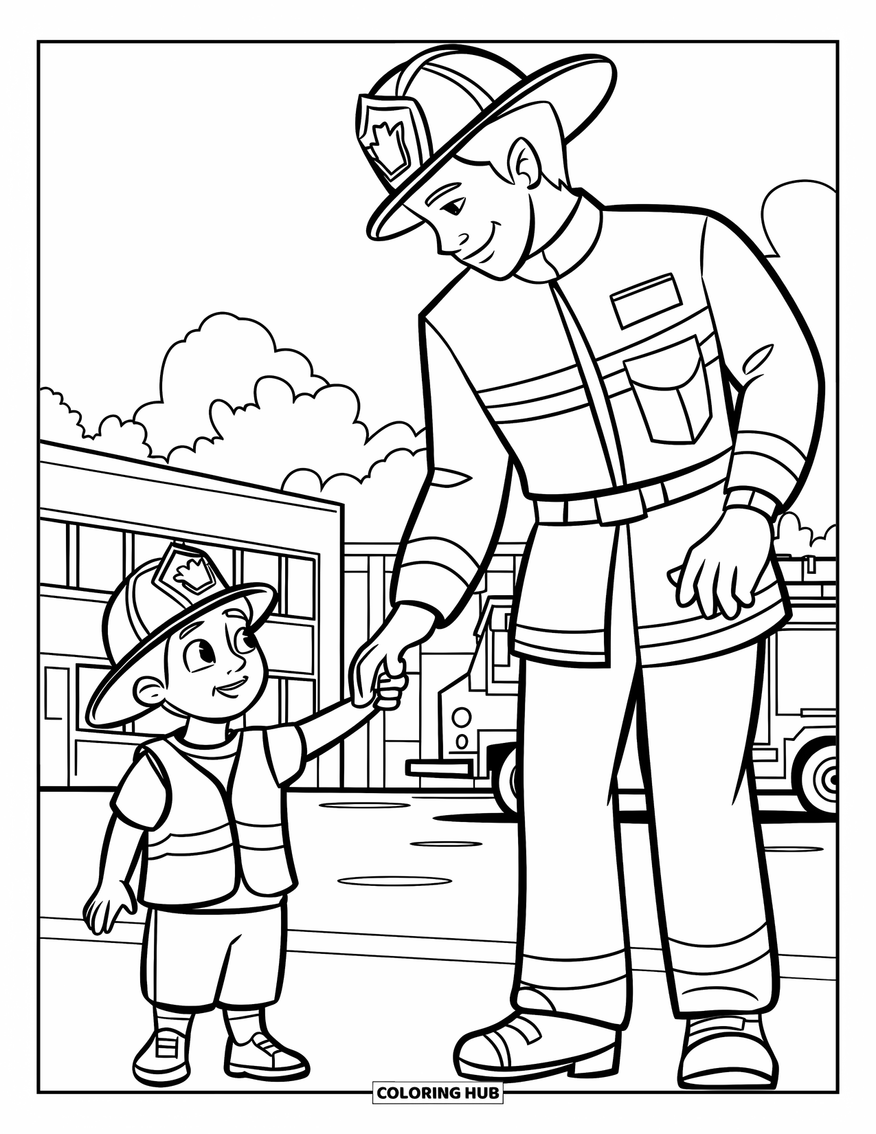 75+ Fire Safety Coloring Pages for Kids & Adults (Free Printable PDFs)