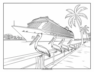 70+ Coloriages de Floride pour enfants et adultes (Gratuits)