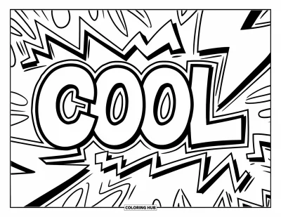 50+ Graffiti Word Coloring Pages