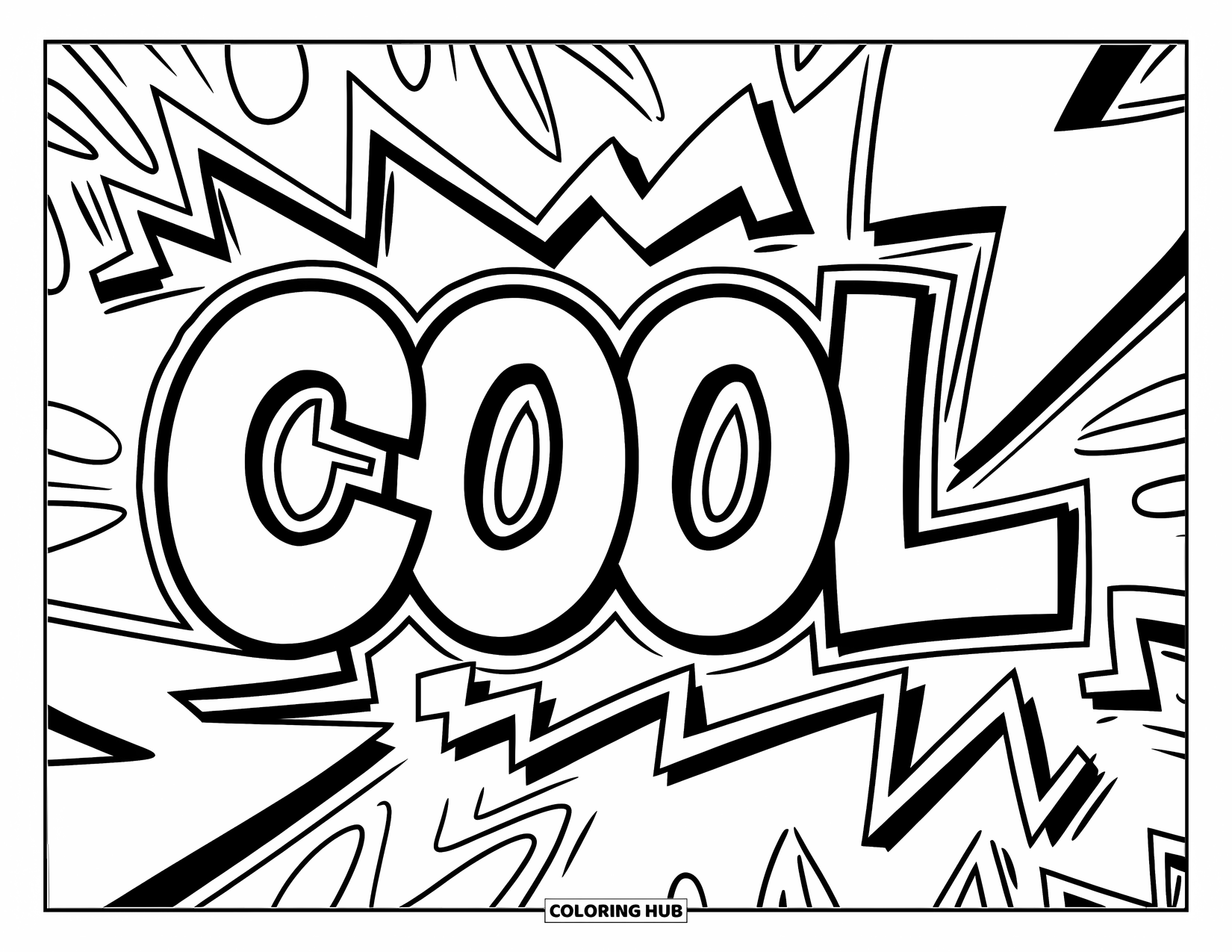 50+ Graffiti Word Coloring Pages for Kids & Adults (Free)