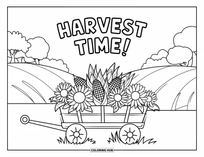 115+ Coloriages de la récolte pour enfants et adultes (Gratuits)