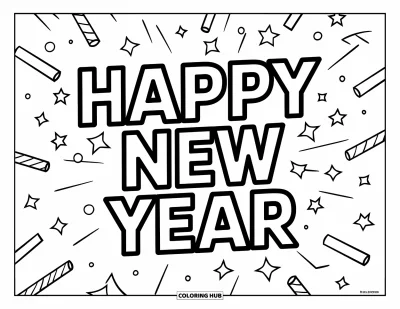 85+ January Coloring Pages