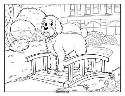 85+ Coloriages de labradoodle pour enfants et adultes (Gratuits)