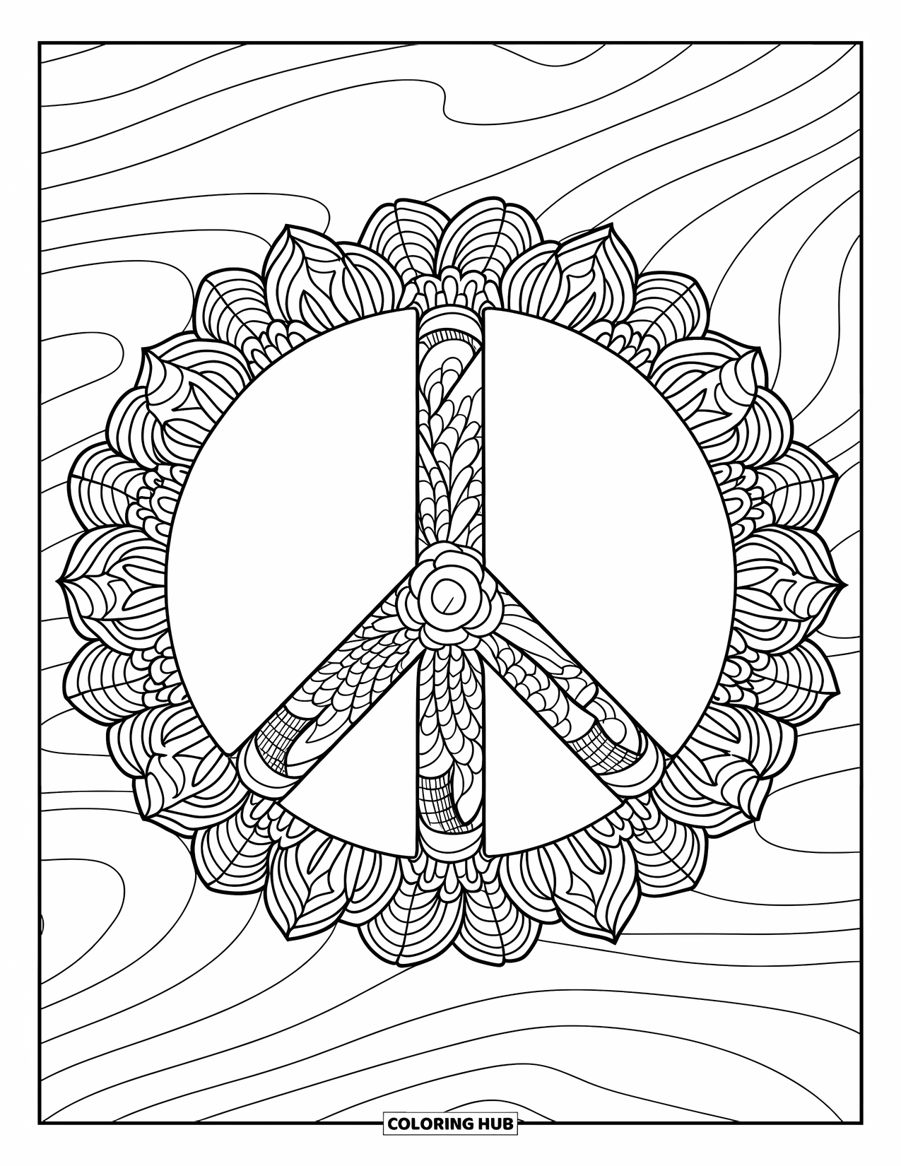 95 Disegni Di Simboli Della Pace Da Colorare Per Bambini E Adulti Gratis 