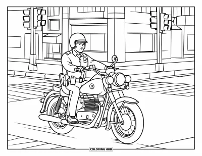 80+ Police Coloring Pages