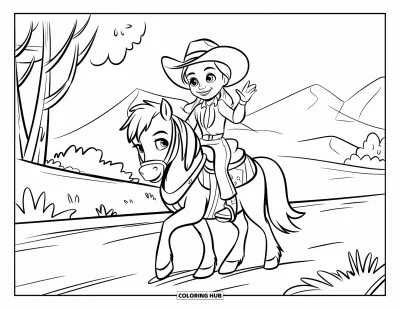 100+ Coloriages de rodéo pour enfants et adultes (Gratuits)